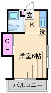 オークラハイツ横浜【2階】の間取り