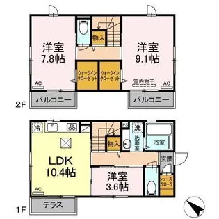 SOUTH FORESTの間取り