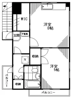 1DKの間取り画像
