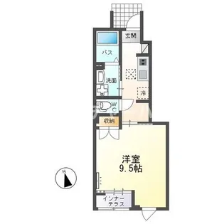 フロントアイランドI(Front Island I)【1階】の間取り