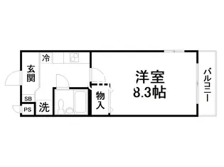 吉祥院ヴィラ【3階】の間取り