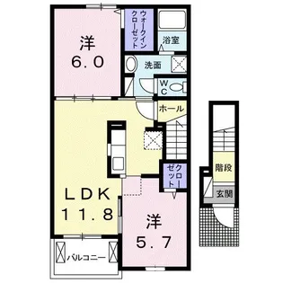 プリム ヴェール【2階】の間取り