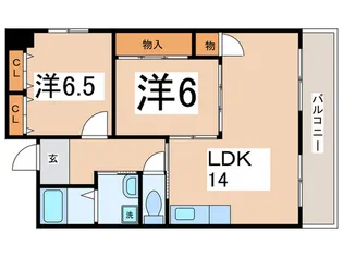 清源ハイツ【1階】の間取り
