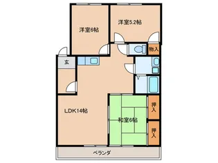 ロイヤルハイム【3階】の間取り