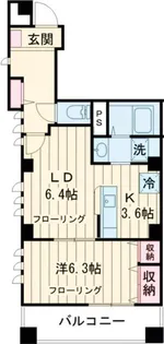 ハレアカラ東池袋【5階】の間取り