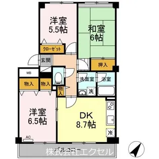 東京都青梅市河辺町5【アパート】の間取り