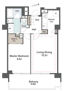 パークコート元麻布ヒルトップレジデンス【5階】の間取り