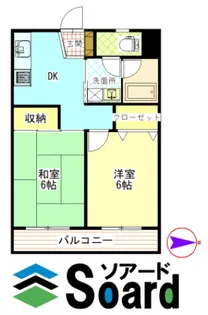 2DKの間取り画像