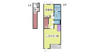 エッセンティア谷上【2階】の間取り