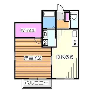 フェリシアパレス堺【3階】の間取り
