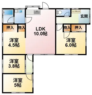 千葉県茂原市猿袋【一戸建】の間取り