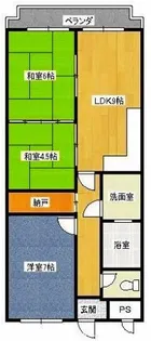 エステル津田【5階】の間取り