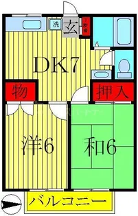 カントリーハウス【1階】の間取り