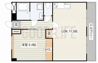 兵庫県小野市中町【アパート】の間取り