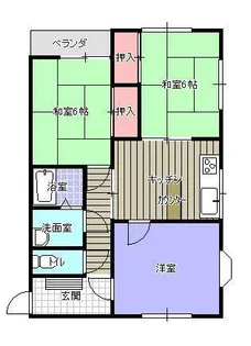 山形県山形市下条町3【アパート】の間取り