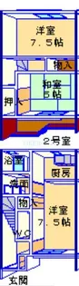 コーポ成和【1階】の間取り