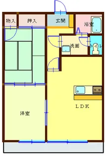 岡山県倉敷市笹沖【アパート】の間取り