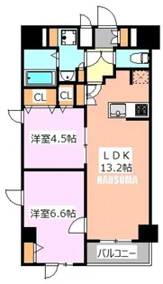 東京都北区田端新町2【マンション】の間取り