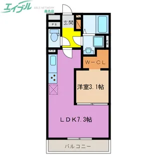 スタブリテラス大山田【3階】の間取り