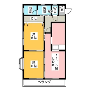 秋桜(COSMOS)【1階】の間取り