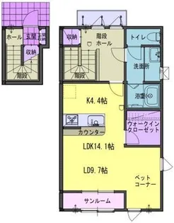 パルテ O館・W館【1階】の間取り