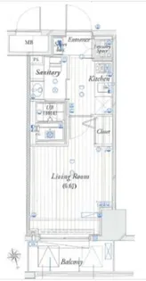 THEパームス東武練馬【7階】の間取り