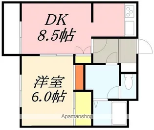 とちぎマンション【3階】の間取り