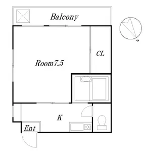 ぶるーハイツ【3階】の間取り