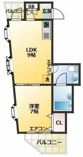 プレジール中嶋【3階】の間取り
