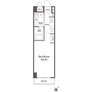 ブルーノコート蒲田【2階】の間取り