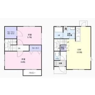 長野県須坂市大字塩川【一戸建】の間取り