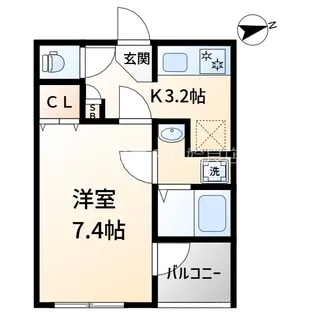 鹿児島県姶良市東餅田【アパート】の間取り