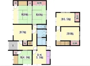 兵庫県加古川市野口町野口【一戸建】の間取り