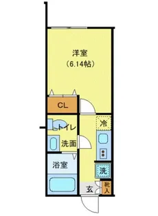 神奈川県横浜市緑区鴨居3【アパート】の間取り