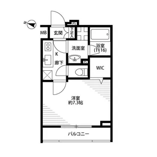 東京都杉並区和田1【マンション】の間取り