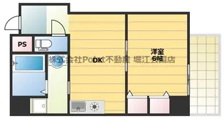 大阪府大阪市北区西天満3【マンション】の間取り