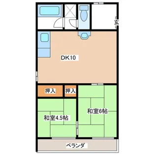 鶴見ハイツ【2階】の間取り