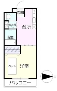 ドミール小林【3階】の間取り