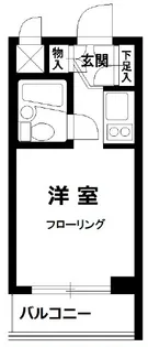 モナークマンション代々木上原【1階】の間取り