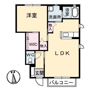 べアーレ B棟【1階】の間取り
