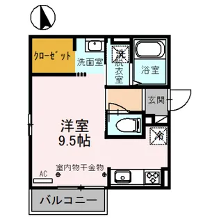 リサイア B棟【2階】の間取り