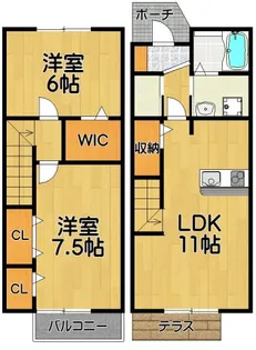 SILK TERRACEの間取り