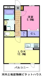 BLUETREE下戸祭【4階】の間取り