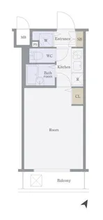 トーシンフェニックス芝浦ベイフォート【5階】の間取り