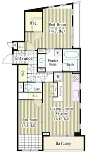 エル・セレーノ南麻布【3階】の間取り
