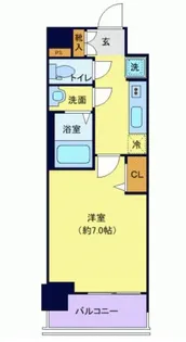 プレサンスブルーム浅草North【5階】の間取り