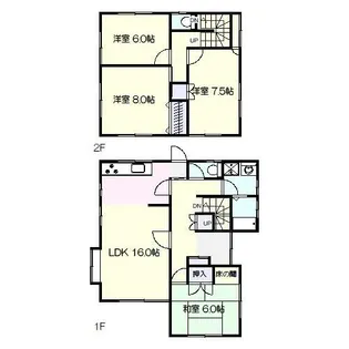 宮城県仙台市青葉区貝ケ森6【一戸建】の間取り