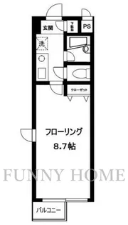 東京都世田谷区三宿1【マンション】の間取り