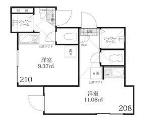 東京都世田谷区三宿2【アパート】の間取り