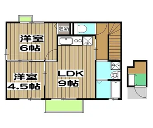 ローズコート松尾【2階】の間取り